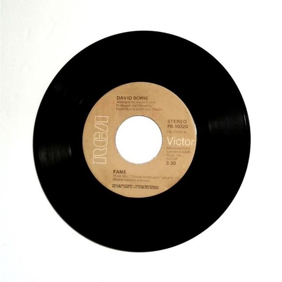 David Bowie – Fame / Right RCA 7" Vinyl Record Tan/Brown Label PB-10320 - Picture 1 of 6